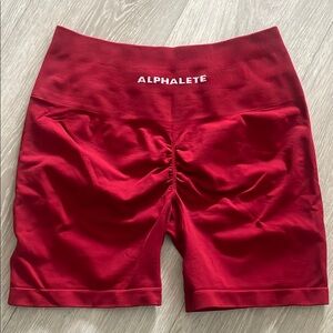 Alphalete Women's Red Shorts